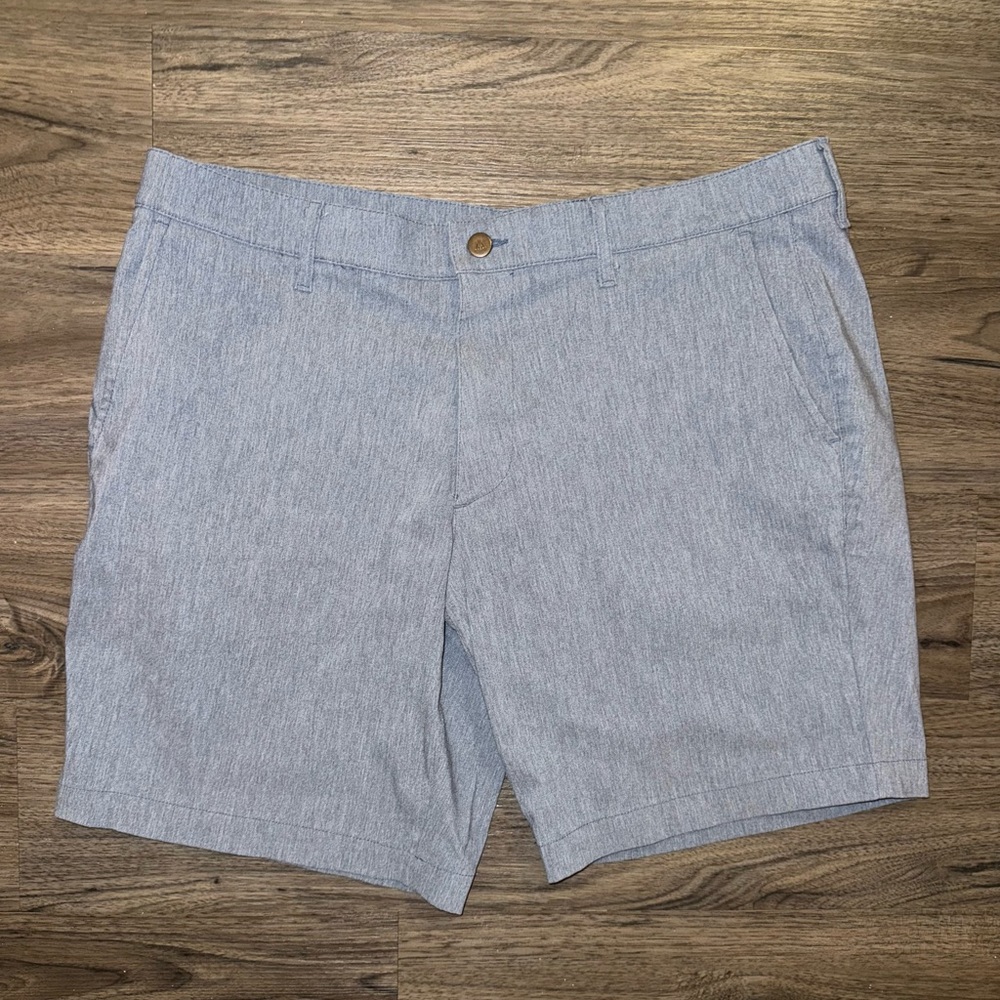 Mizzen + Main Men’s Shorts 36 Blue - Stretch Rayon / Nylon Golf Performance